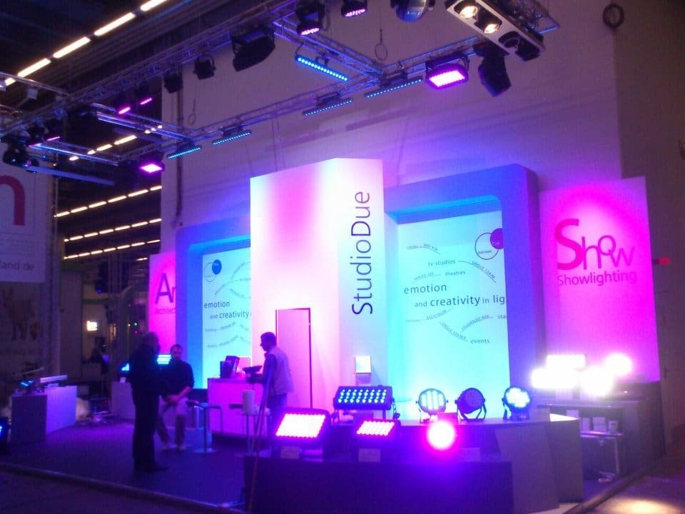 audio-visual exhibition stand